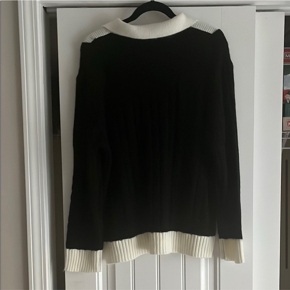 Black and White Women's Sweater - Picture 2 of 8